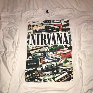 Nirvana cassette tapes tshirt